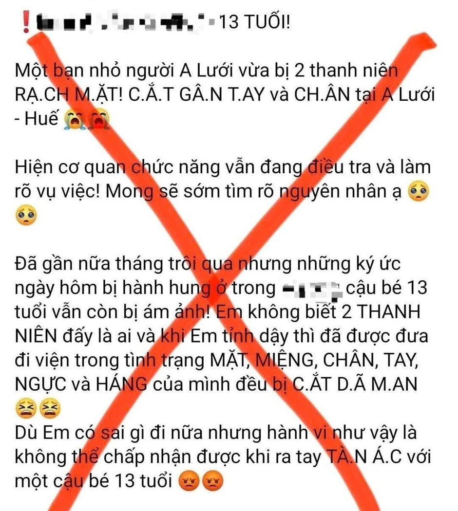Công an Bác tin bé trai Huế bị cắt gân , rạch mặt do tai nạn giao thông Công an Bác tin bé trai Huế bị cắt gân , rạch mặt do tai nạn giao thông