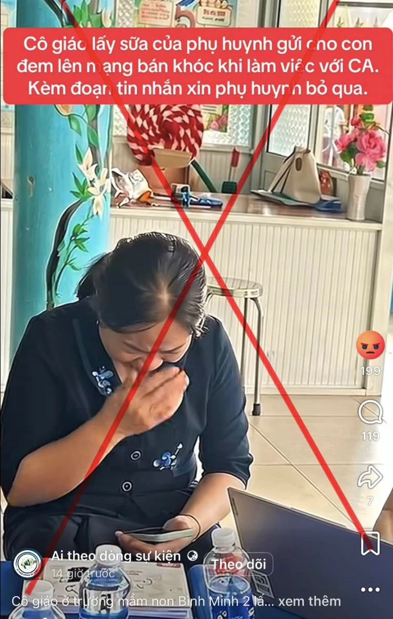 Công an Nhơn Trạch làm rõ clip cô giáo khóc vụ mang sữa trẻ về nhà Công an Nhơn Trạch làm rõ clip cô giáo khóc vụ mang sữa trẻ về nhà