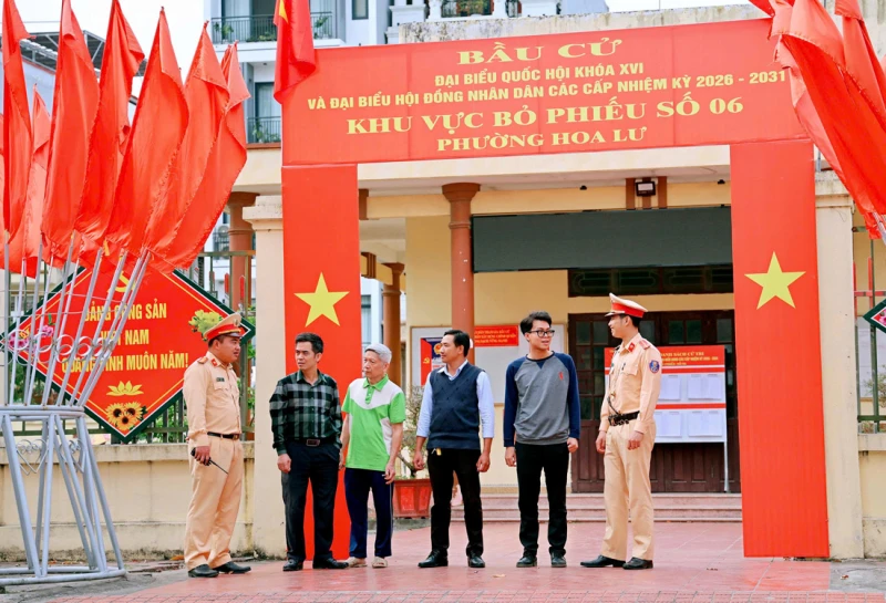 Công an Ninh Bình tăng cường đảm bảo trật tự an toàn giao thông phục vụ bầu cử