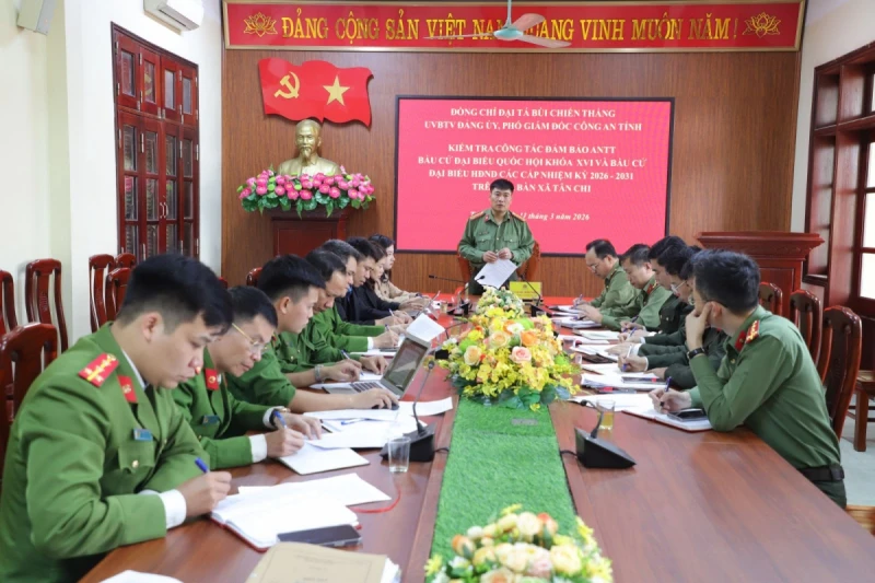 Công an tỉnh Bắc Ninh siết chặt an ninh, trật tự, sẵn sàng cho ngày bầu cử Công an tỉnh Bắc Ninh siết chặt an ninh, trật tự, sẵn sàng cho ngày bầu cử