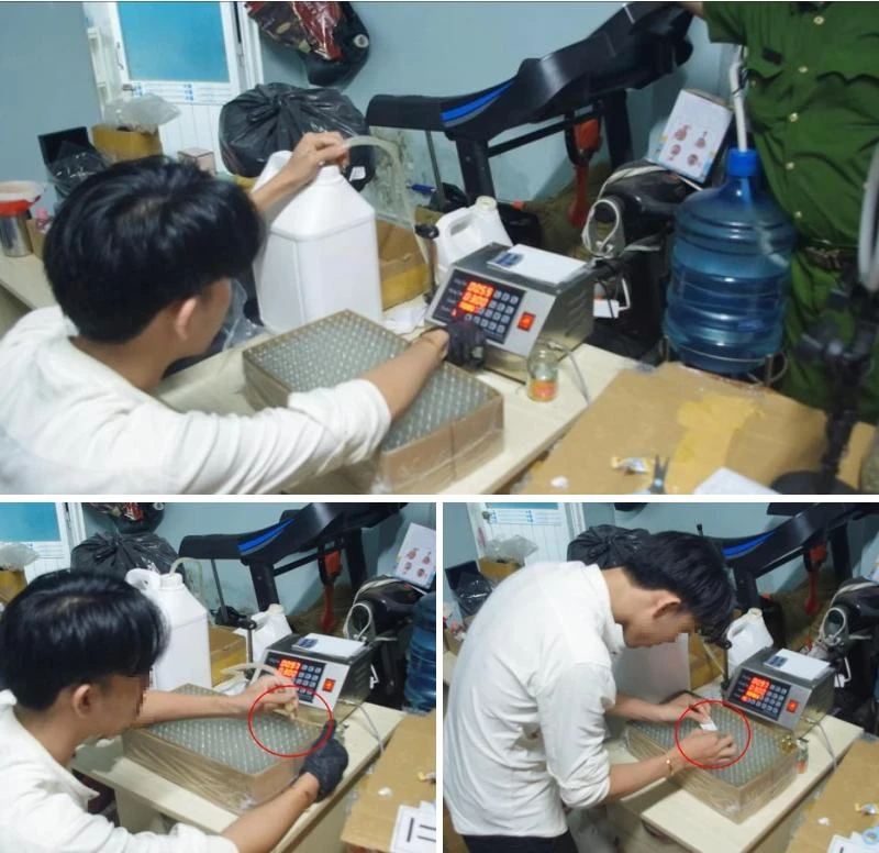 Công an tỉnh Đồng Nai tìm bị hại vụ nước hoa giả làm bằng máy đánh trứng Công an tỉnh Đồng Nai tìm bị hại vụ nước hoa giả làm bằng máy đánh trứng