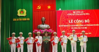 Công an tỉnh khánh hòa công bố quyết định bổ nhiệm cán bộ mới năm 2026