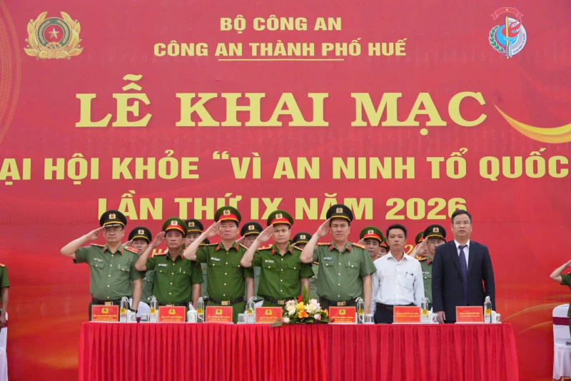 Công an TP Huế khai mạc Đại hội khỏe Vì An ninh Tổ quốc lần thứ IX