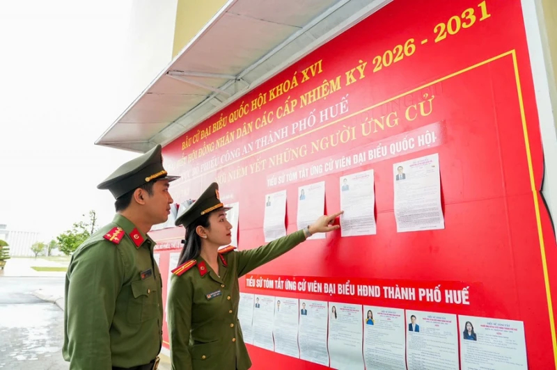 Công an TP Huế tăng cường kiểm tra, đảm bảo an toàn PCCC tại các điểm bầu cử
