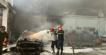 Công an TP.HCM thông tin vụ cháy gara ô tô cạnh trường mầm non