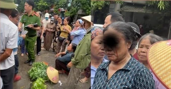 Công an xác minh việc người phụ nữ bán rau bị thương do nước xịt vào mặt