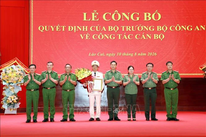 Công bố quyết định bổ nhiệm Giám đốc Công an tỉnh Lào Cai