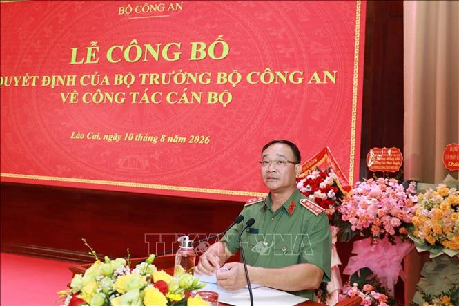 Công bố quyết định bổ nhiệm Giám đốc Công an tỉnh Lào Cai