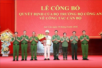 Công bố quyết định bổ nhiệm Giám đốc Công an tỉnh Lào Cai