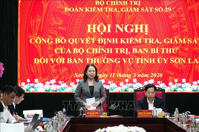 Công bố quyết định kiểm tra, giám sát đối với Ban Thường vụ Tỉnh ủy Sơn La Công bố quyết định kiểm tra, giám sát đối với Ban Thường vụ Tỉnh ủy Sơn La