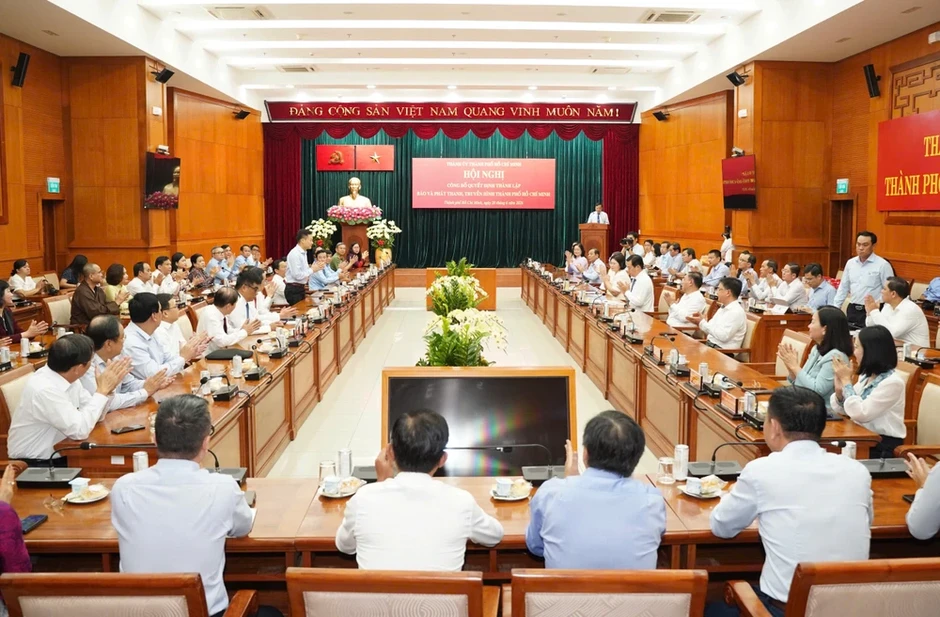 Công bố quyết định thành lập Cơ quan Báo và Phát thanh, Truyền hình TP.HCM