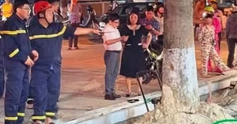 Công nhân tử vong do bức tường quán cà phê đổ sập ở Đà Nẵng