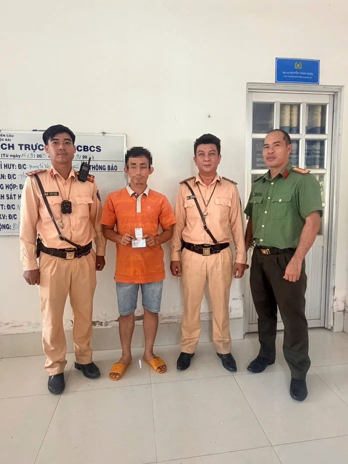 CSGT Tây Ninh phát hiện 3 tài xế đầu kéo dương tính với ma túy tại cửa khẩu Mộc Bài