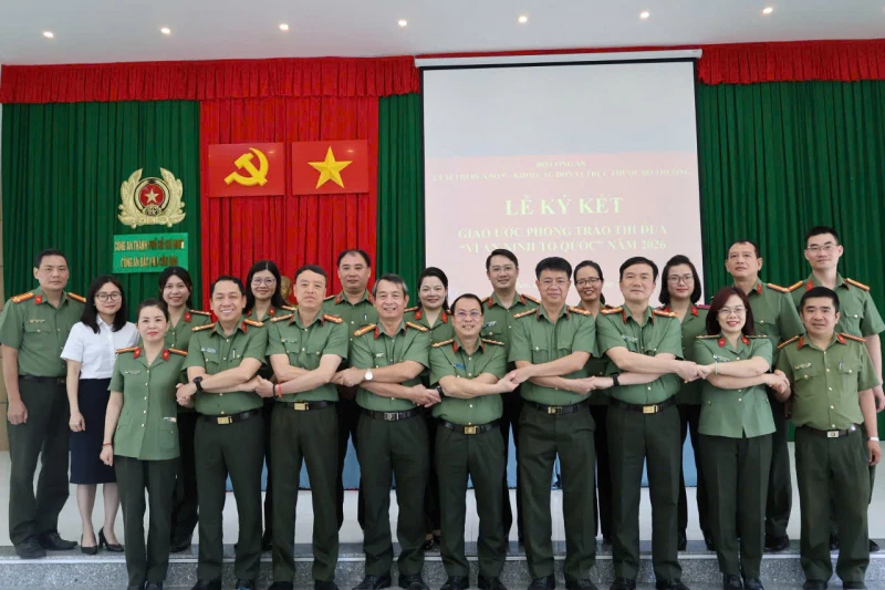 Cụm thi đua số 9, Bộ Công an ký kết giao ước thi đua năm 2026