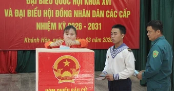 Đặc khu Trường Sa bỏ phiếu sớm ở 20 khu vực