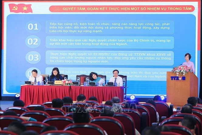 Đại hội Liên chi hội Nhà báo TTXVN lần thứ IX: Nâng cao bản lĩnh, trách nhiệm người làm báo Đại hội Liên chi hội Nhà báo TTXVN lần thứ IX: Nâng cao bản lĩnh, trách nhiệm người làm báo