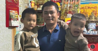 Đại úy công an cứu 2 bé trai từ hồ sâu