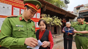 Đảm bảo an ninh, an toàn các điểm bỏ phiếu bầu cử