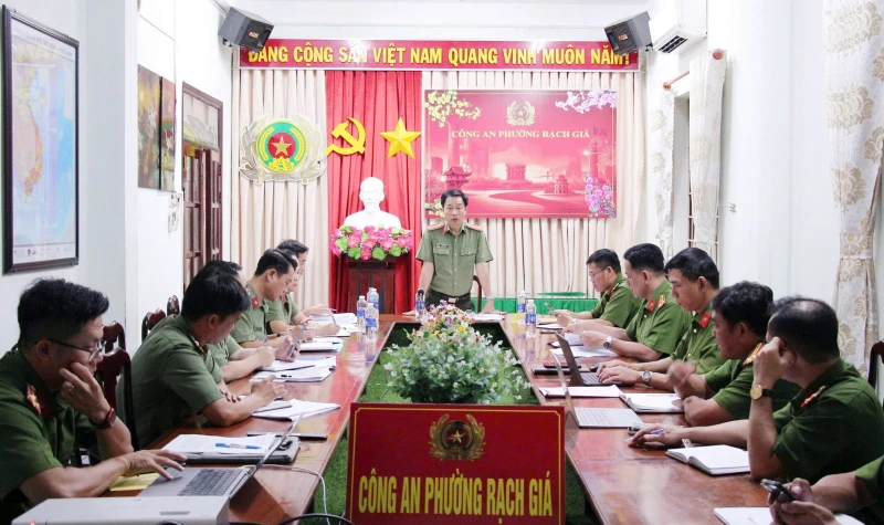 Đảm bảo an ninh, an toàn công tác bầu cử ở phường Rạch Giá