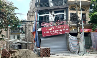 Đào móng khiến nhà hàng xóm nứt toác, nguy cơ sập đổ