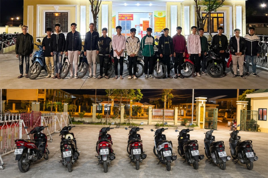 Đề nghị truy tố 13 bị can sau màn chạy xe bốc đầu ở Quảng Ninh