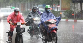 Đêm nay, nhiều khu vực tại Bắc Bộ có mưa to