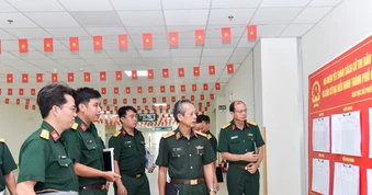 Điểm bầu cử tại Bệnh viện Quân y 175 sẵn sàng cho ngày hội non sông