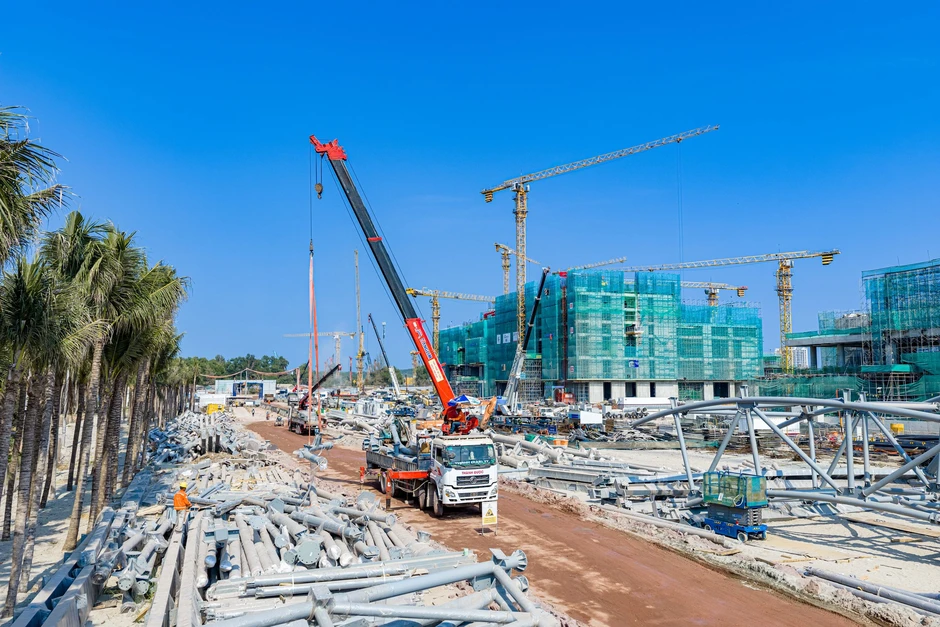 Điểm nhấn chưa từng có tại Trung tâm Hội nghị APEC: Không gian 11.000 m2 không một cột giữa Điểm nhấn chưa từng có tại Trung tâm Hội nghị APEC: Không gian 11.000 m2 không một cột giữa