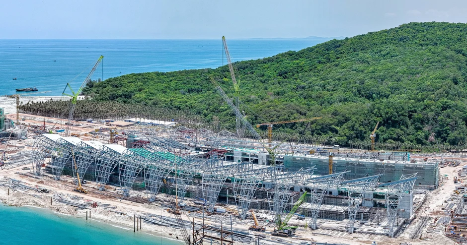 Điểm nhấn chưa từng có tại Trung tâm Hội nghị APEC: Không gian 11.000 m2 không một cột giữa Điểm nhấn chưa từng có tại Trung tâm Hội nghị APEC: Không gian 11.000 m2 không một cột giữa
