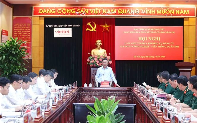 Đoàn kiểm tra, giám sát số 12 của Bộ Chính trị làm việc với Đảng ủy Tập đoàn Viettel