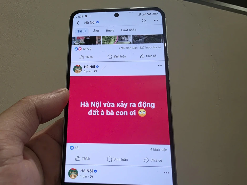 Động đất ở Trung Quốc, người dân Hà Nội cảm nhận rung lắc Động đất ở Trung Quốc, người dân Hà Nội cảm nhận rung lắc