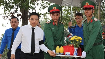 Đồng Nai an táng 63 liệt sĩ quy tập từ Campuchia