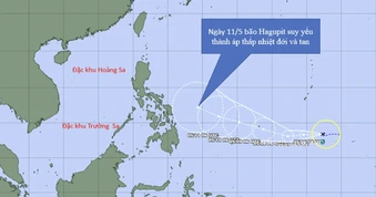 Dự báo đường đi của bão Hagupit mới xuất hiện trên Tây Bắc Thái Bình Dương