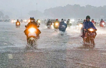 Dự báo thời tiết 19/4: Miền Bắc và Thanh Hóa mưa dông, nguy cơ sấm sét, mưa đá