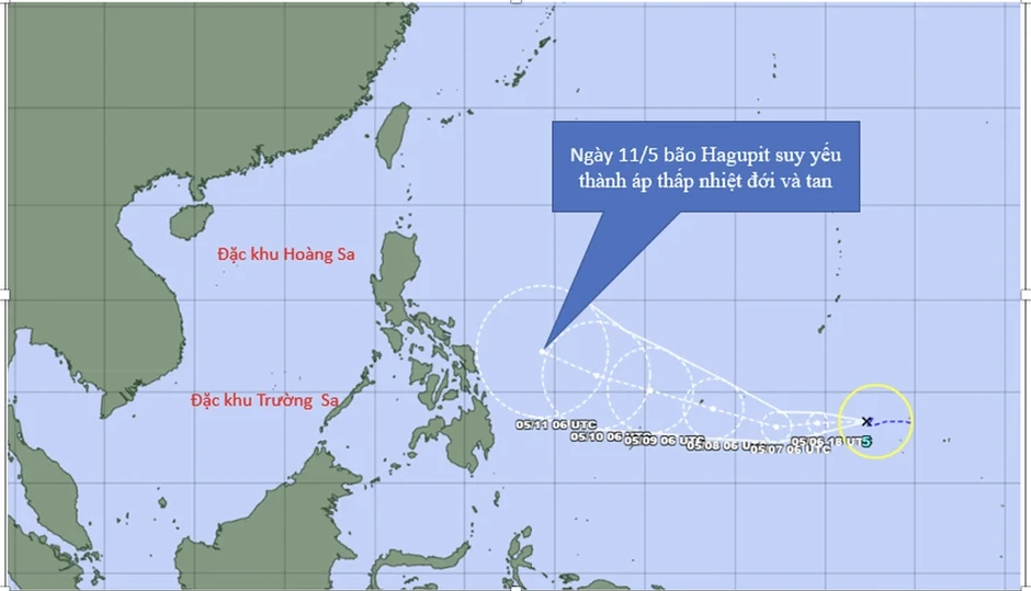 Dự báo về khả năng bão Hagupit vào Biển Đông Dự báo về khả năng bão Hagupit vào Biển Đông