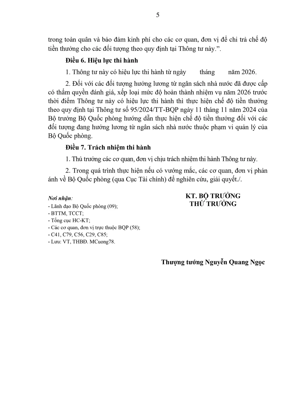 Dự thảo Sửa đổi quy định về tiền thưởng Bộ Quốc phòng năm 2024 Dự thảo Sửa đổi quy định về tiền thưởng Bộ Quốc phòng năm 2024