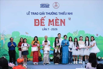 Giải thưởng Dế Mèn 2026: Lan tỏa khát vọng sáng tạo cho thiếu nhi