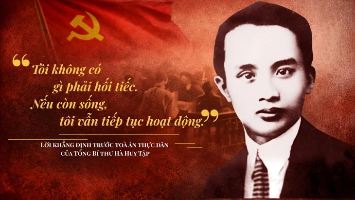 Hà Huy Tập - Người cộng sản kiên trung, người con ưu tú của dân tộc Hà Huy Tập - Người cộng sản kiên trung, người con ưu tú của dân tộc