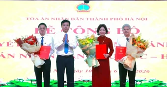 Hà Nội bổ nhiệm Chánh án tòa án nhân dân khu vực 1 , 7 , 8 năm 2026