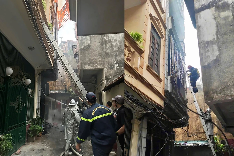 Hà Nội: Cháy nhà trong ngõ sâu ở Ba Đình Hà Nội: Cháy nhà trong ngõ sâu ở Ba Đình