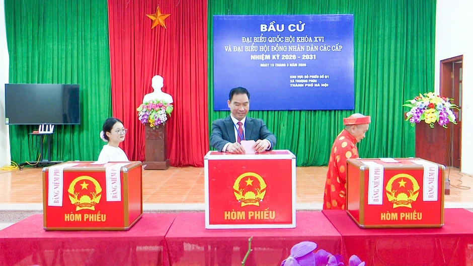 Hà Nội: Hơn 32.000 cử tri xã Thượng Phúc nô nức đi bầu cử Hà Nội: Hơn 32.000 cử tri xã Thượng Phúc nô nức đi bầu cử