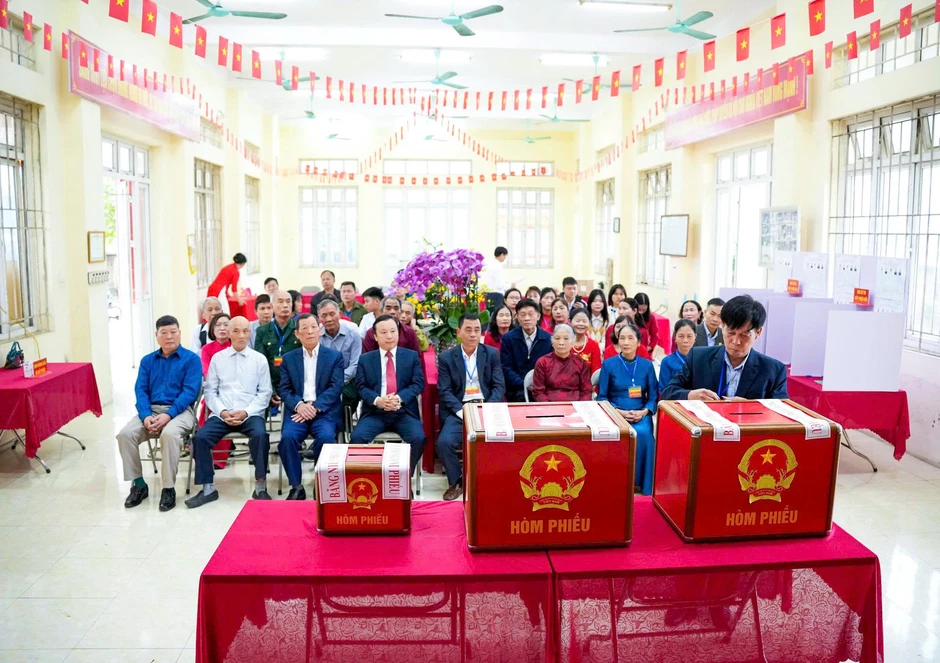 Hà Nội: Hơn 32.000 cử tri xã Thượng Phúc nô nức đi bầu cử Hà Nội: Hơn 32.000 cử tri xã Thượng Phúc nô nức đi bầu cử