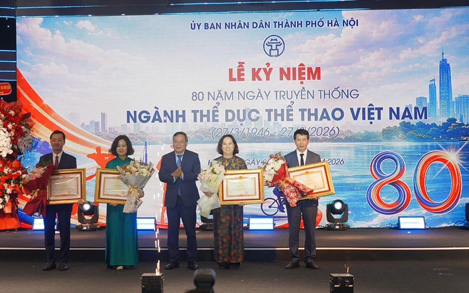 Hà Nội: Mít tinh kỷ niệm 80 năm Ngày truyền thống ngành Thể dục thể thao Việt Nam Hà Nội: Mít tinh kỷ niệm 80 năm Ngày truyền thống ngành Thể dục thể thao Việt Nam