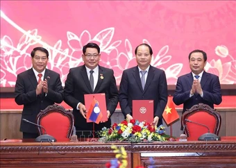 Hà Nội và Viêng Chăn thúc đẩy hợp tác toàn diện giai đoạn mới
