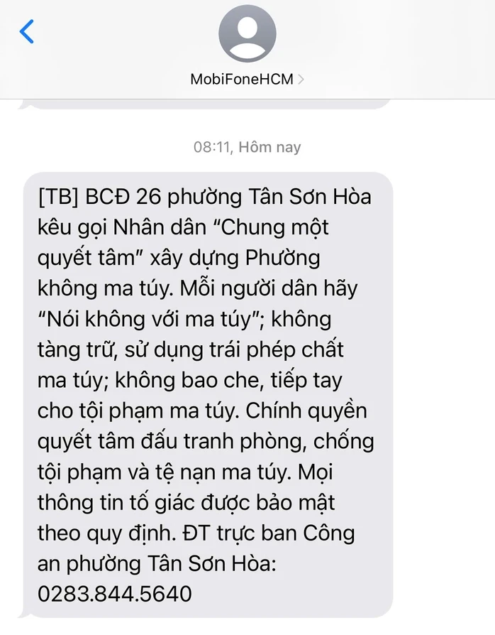 Hiệu quả từ giải pháp nhắn tin tuyên truyền phòng, chống ma túy đến từng người dân