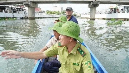 Hình ảnh 2 con cá sấu xuất hiện ở Vĩnh Long là ảnh do AI tạo dựng Hình ảnh 2 con cá sấu xuất hiện ở Vĩnh Long là ảnh do AI tạo dựng