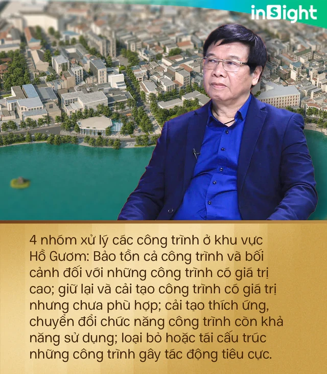 Hồ Gươm có tỷ lệ rất đặc biệt, không quá lớn nhưng có sức lan tỏa rất lớn đối với Hà Nội Hồ Gươm có tỷ lệ rất đặc biệt, không quá lớn nhưng có sức lan tỏa rất lớn đối với Hà Nội