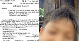 Học sinh 12 tuổi mất tích bí ẩn tại Mỏ Vàng , Lào Cai chưa có kết luận