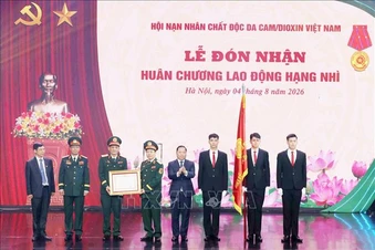 Hội Nạn nhân chất độc da cam/dioxin Việt Nam đón nhận Huân chương Lao động hạng Nhì