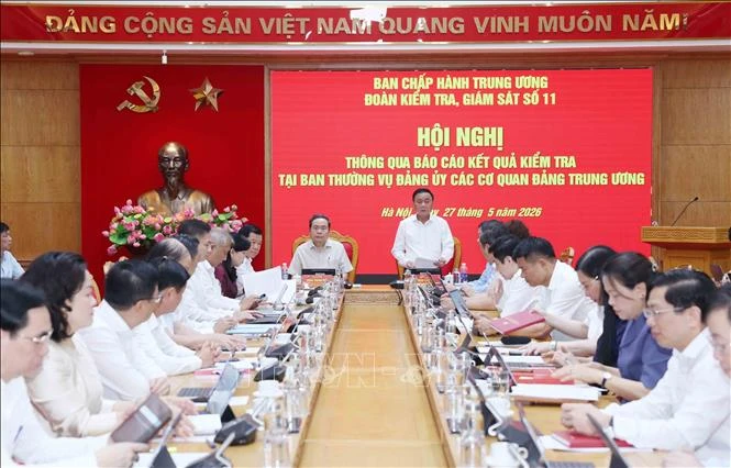 Hội nghị thông qua báo cáo kết quả kiểm tra tại Ban Thường vụ Đảng uỷ các cơ quan Đảng Trung ương